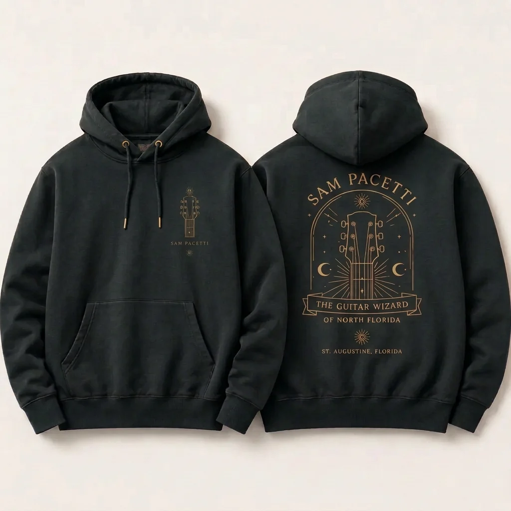 Sigil Hoodie in Black, Front & back