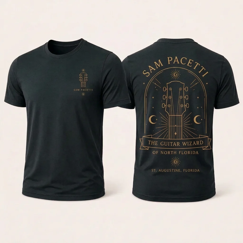 Sigil Tee in Black, Front & back